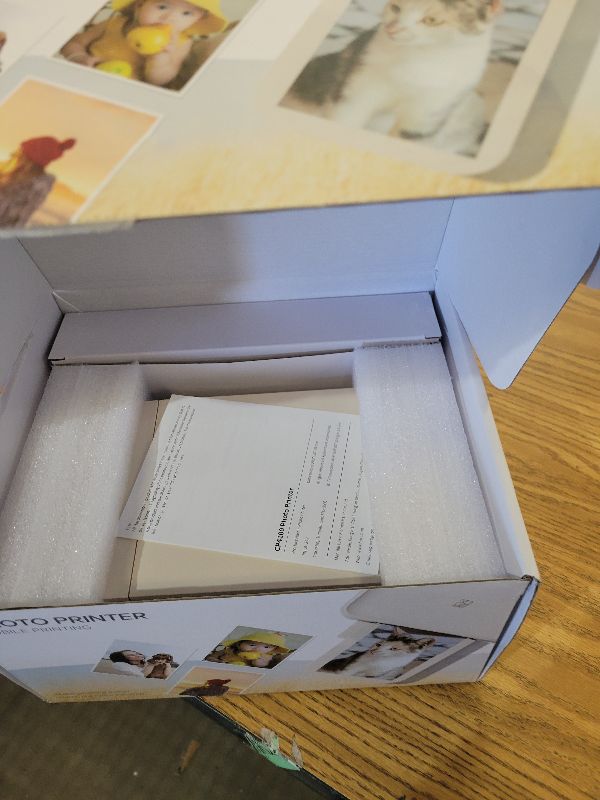 Photo 1 of HPRT Photo Printer 4x6,+108 Sheets&2Ribbon,Phone Instant Picture Printer for iPhone, Android, Portable Photo Printers for Home Use (Beige)