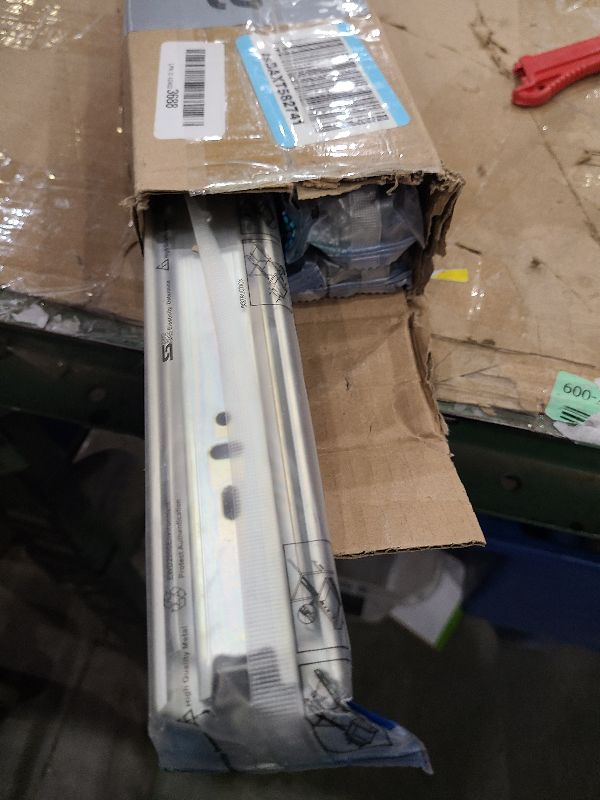 Photo 1 of 18 inch Drawer Slides 4 Pairs (8pcs) Full Extension Ball Bearing Drawer Rails Side Mount 3 fold Metal Dresser Runners for File Cabinet Trash Can Kitchen Wardrobe Glides 18" Silver 100 LB Capacity