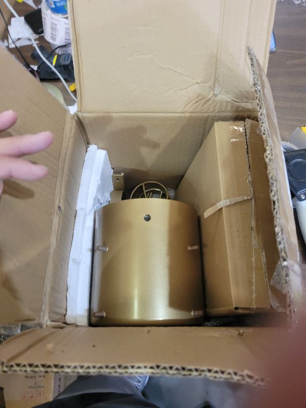 Photo 1 of 10FT Christmas Tree Stand for Real & Artificial Trees, 24" Base Holds up to 10 ft Live Trees & 3D Tree Topper with Timer, 20 Clear Lights & 8 Light Modes (Gold)