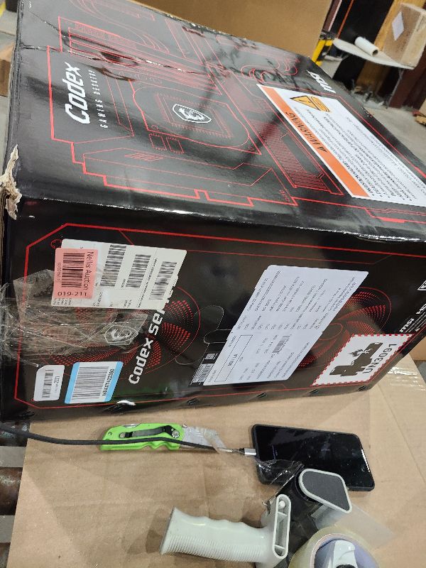Photo 1 of ***WILL NOT BOOT, PARTS ONLY*** MSI Codex Z2 Gaming Desktop: AMD R7-8700F, GeForce RTX 5070, 32GB DDR5, 2TB m.2 NVMe SSD, USB Type-C, VR-Ready, Windows 11 Home : A8NVP-436US