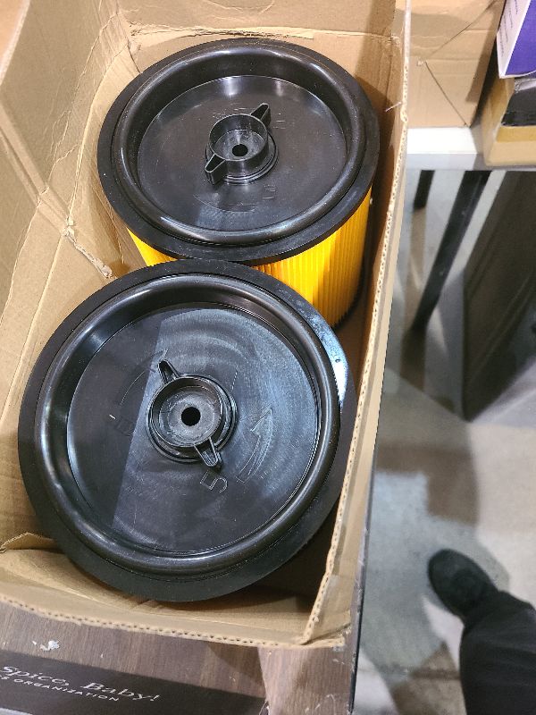 Photo 1 of 2 Pack Replacement Filter Compatible with Vacmaster Shop Vac 5 to 20 Gallon, Vac Master VCFS Standard Disposal Cartridge Filters For Hart Wet/Dry Vacuums