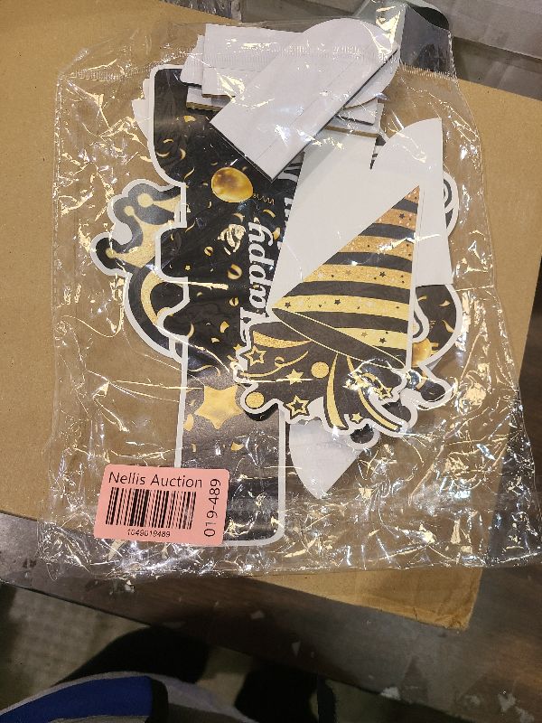 Photo 1 of 18th Birthday Decorations Set, 2007 Table Toppers for Girls Boys Birthday Party Supplies, Happy 18 Year Old Table Decoration for Daughter Son, 9Pcs Black & Gold Honeycomb Centerpieces