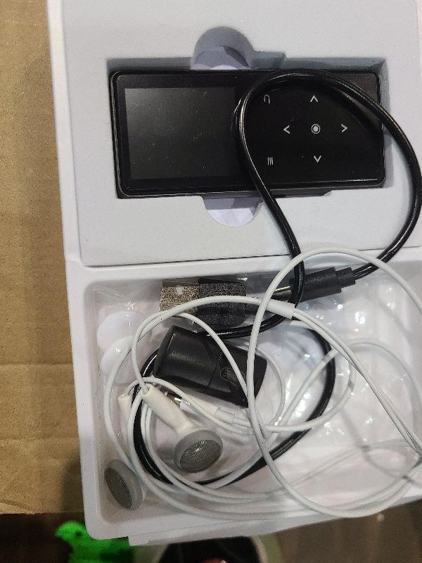 Photo 1 of 128GB MP3 Player with Bluetooth 5.2, AiMoonsa Music Player with Built-in HD Speaker, FM Radio, Voice Recorder, HiFi Sound, E-Book, Earphones Included