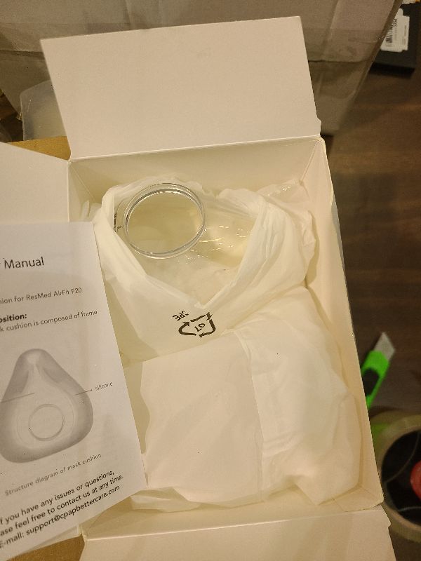 Photo 1 of 2-Pack Replacement Cushion for ResMed AirFit F20, FSA/HSA Eligible, Compatible with Original Airfit F20 Full Face Mask, Reliable Seal & Perfect Fit, Covers Nose and Mouth, Medium