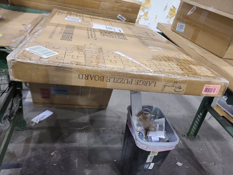 Photo 1 of 1000 Piece Rotating Puzzle Board with Drawers and Cover - 4 Drawers, Wooden Jigsaw Puzzle Table | 30” X 22”| Jigsaw Puzzle Board - Portable Puzzle Tables for Adults and Kids by Beyond Innoventions