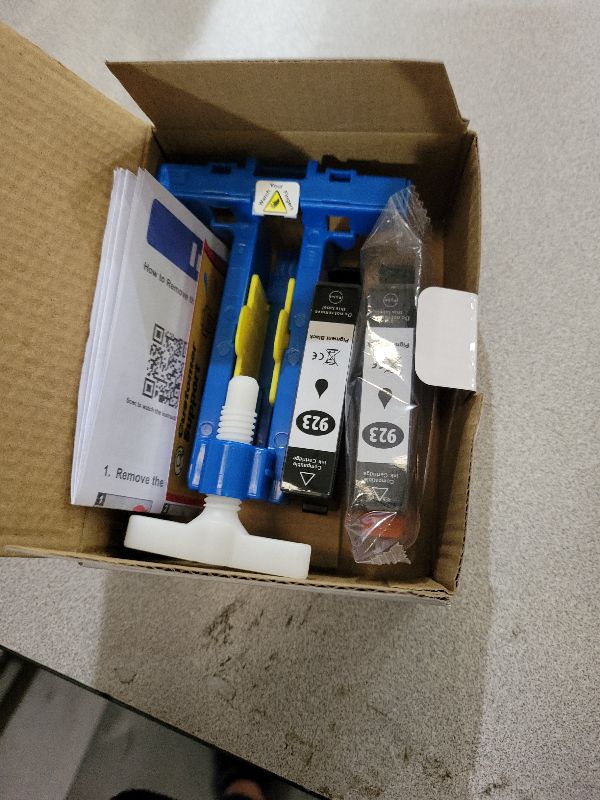 View 2 of 923 ink cartridges for HP printers Replacement for HP 923 Black Ink Cartridges Use with OfficeJet Pro 8130e 8135e 8139e 8138e 8132e 8134e 8120e 8122e 8124e 8125e Printer (2 Black Pack Without Chip)