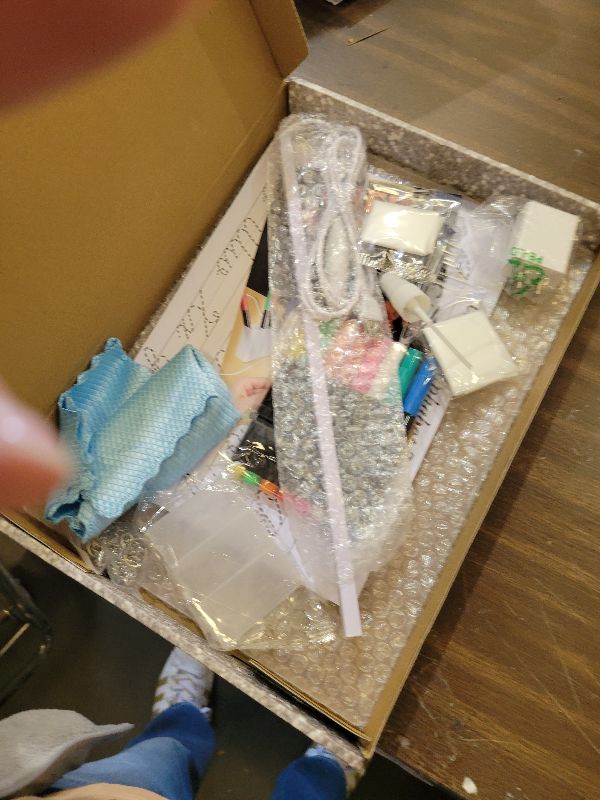 Photo 1 of 16" Led Drawing Board for Kids with 18 Tracing Pages - 4 Modes & Acrylic Led Note Board with 7 Colors, Light up Magic Boards for Art Kit, Birthday & Christmas Gifts for Teenage Girls & Boys, 39PCS