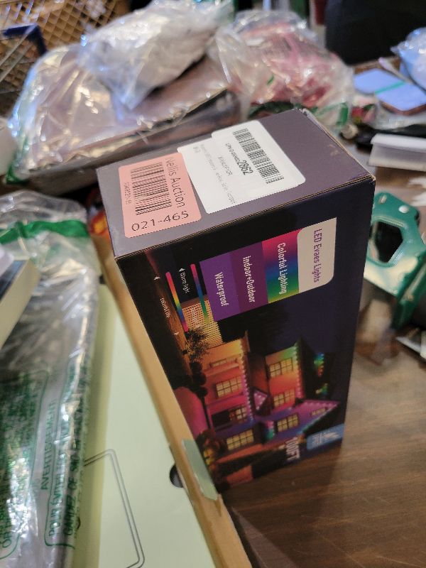 Photo 1 of 100FT Permanent Outdoor Lights for House, 2025 RGB LED Waterproof Christmas Lights Outdoor with Smart APP Remote Control, Outside Eaves Lighting House Decor for Holiday, Halloween, Roof, Party, Daily