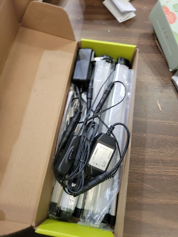 Photo 1 of AIBOO LED Under Counter Light Rigid Bar Kit, Plug in Corded Under Cabinet Lighting with 12V LED Dimmable Switch for Counter Shelf Showcase Display Lighting (6 Panels,Warm White)