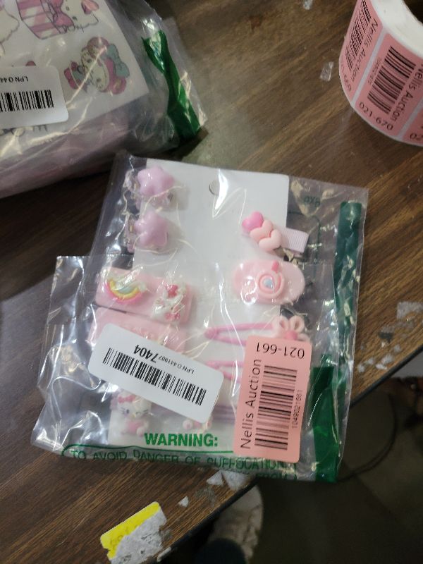 View 2 of 12 Pieces Kawaii Hair Clips for Girls Cartoon Girl Hair Accessories,Cute Things for Teen Girl Gifts (Kitty-1)