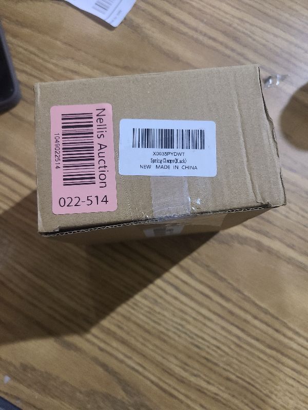 Photo 1 of 12 Pack Plastic Spring Clamps, 3.5inch Small Heavy Duty Clips for Crafts, Backdrop Stand, Woodworking, Photography Studios (Black)