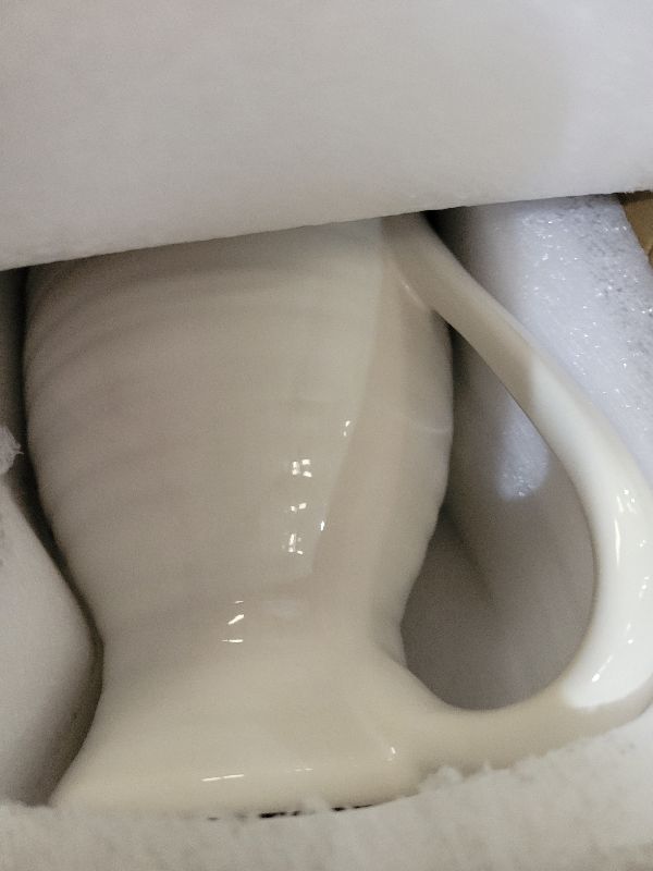 Photo 1 of hjn Farmhouse Pitcher Vase for Flowers- Ceramic Pitcher White Flower Vase for Your Kitchen/Home Decor/Office/Living Room/Bookshelf/Mantel/-White