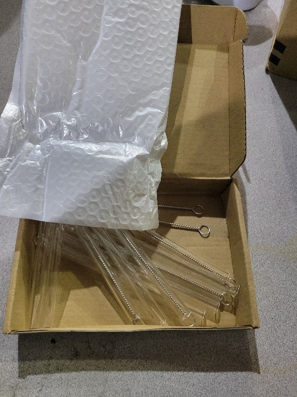 Photo 1 of 15pcs Small Glass Pipe Borosilicate Glass Tube 8mm 6 inch