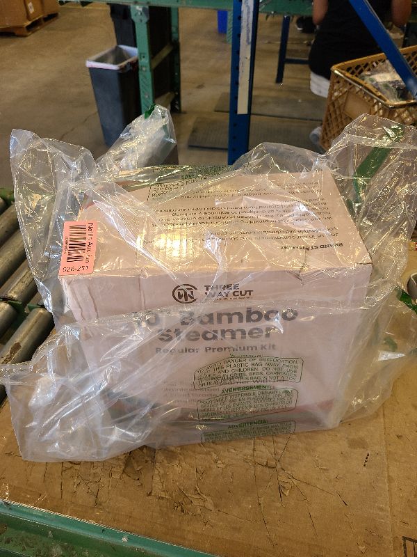 Photo 1 of 2 Tier Bamboo Steamer- 10" Baskets With Handle, Silicone Liner, Adapter, Molder Press For Cooking Vegetables Dumpling Press & Dough Cutter for Steaming Chinese Asian Food & Bao Bun, Dim Sum Potsticker