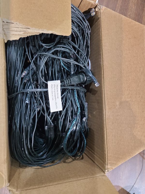 Photo 1 of 12ft x 5ft 360 LED Christmas Net Lights, 8 Modes Waterproof With Timer Low Voltage Connectable Mesh Lights for Trees, Bushes, Shurb, Garden, Outdoor Decoration(2 Pack, Green Wire, Warm White)