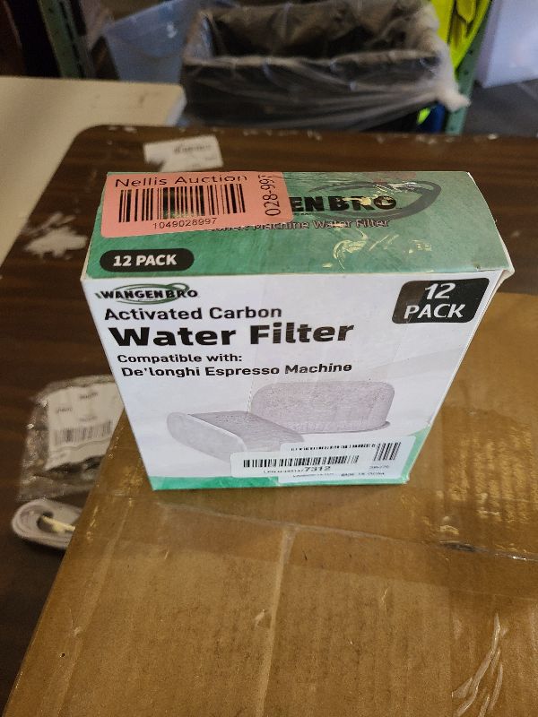 Photo 1 of 12 Pack Activated Charcoal Water Filter for Delonghi Espresso Machine COM530M, COM532M, BCO430 and More | Compatible with Delonghi Filter Replacement Accessories 7313285779