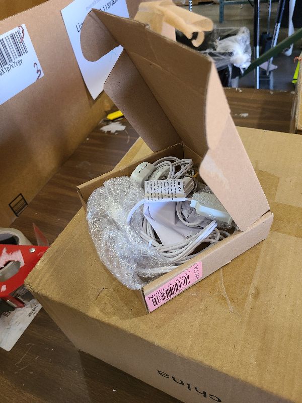 Photo 1 of 2 Pieces Accessory Cord with One LED Light Bulb Lamp Kit, 6Ft Christmas Village Lights Cord with On/Off Switch and Spare Fuse, Blow Mold Light for Christmas Houses Village, Holiday Craft Decorations