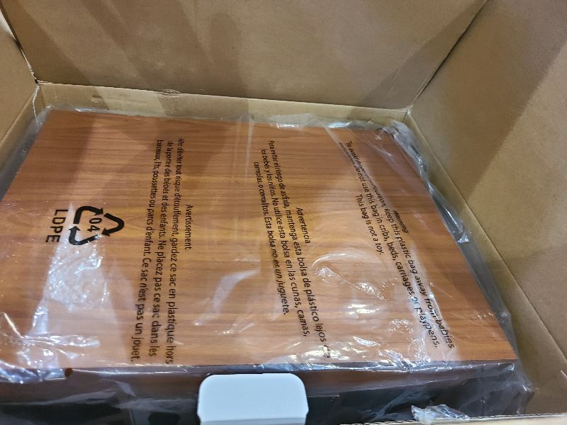 Photo 1 of 10-in-1 Record Player with Built-in Speakers Wireless Playback, CD & Cassette Player, USB Player, AM/FM Radio, 3 Speeds Turntable Vinyl Record Player Mahogany