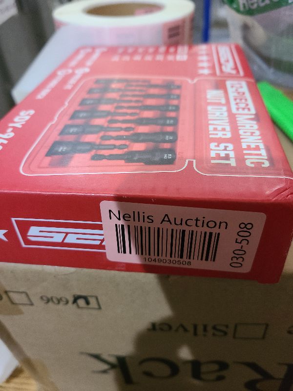 Photo 1 of 12-Piece Magnetic Nut Driver Set - Premium Impact Power Hex Nut Driver Drill Bit Master Kit, SAE & Metric, 1/4-Inch Quick-Change