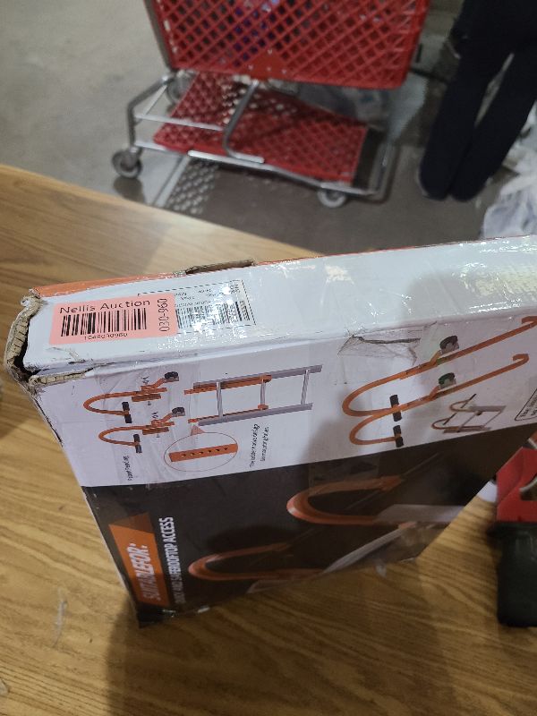 Photo 1 of 2 Pack Ladder Roof Hook with Wheel Heavy Duty Steel Ladder Stabilizer, Roof Ridge Extension, Rubber Grip T-Bar for Damage Prevention, 500 lbs Weight Ratin, Fast & Easy to Access Steep Roofs(Patent)