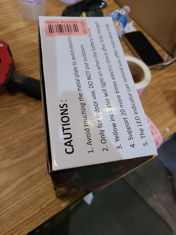 Photo 1 of 2 Pack Electric Mouse Traps Zappers with Powerful Voltage - Electric Rat Mice Traps Rodent Humane Killer Zappers No Touch Indoor Mouse Traps for Rat Mice Home Kitchen Garage Attic 10.25" x 4" x 3.8"