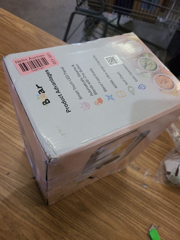 Photo 1 of BEAR 2024 Baby Food Maker | One Step Baby Food Processor Steamer Puree Blender | Auto Cooking & Grinding | Baby Food Puree Maker with Self Cleans | Touch Screen Control, White