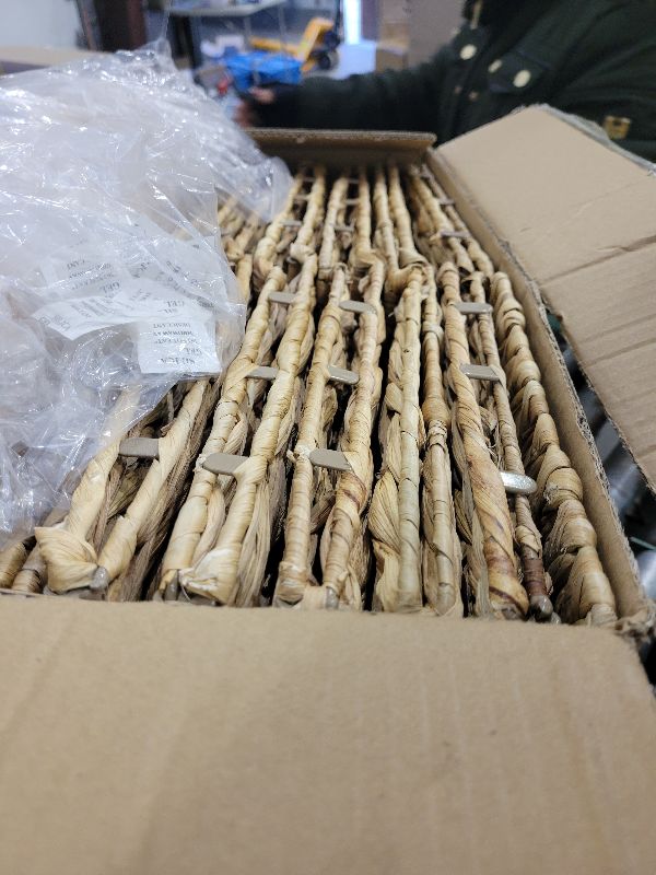 Photo 1 of 11x11in Wicker Storage Baskets Set of 5 Collapsible Water Hyacinth Basket for Organizing,Handwoven Woven Bins for Bedroom,Living Room,Shelves - Natural