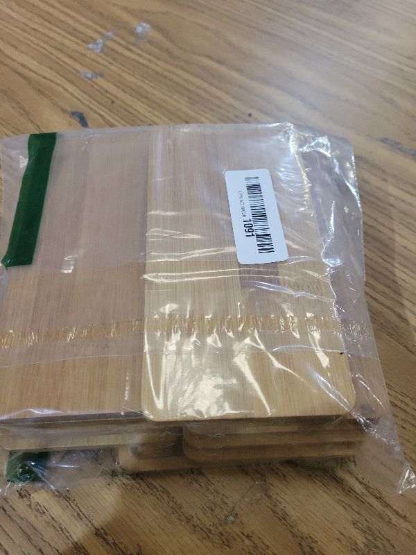 Photo 1 of 10PCS Mini Bamboo Display Trays - 7"x3.4" Small Decorative Bamboo Trays for Vanity, Plants, Candles, Keys, Soap, Jewelry, Tealight - Not for Serving Heavy Food