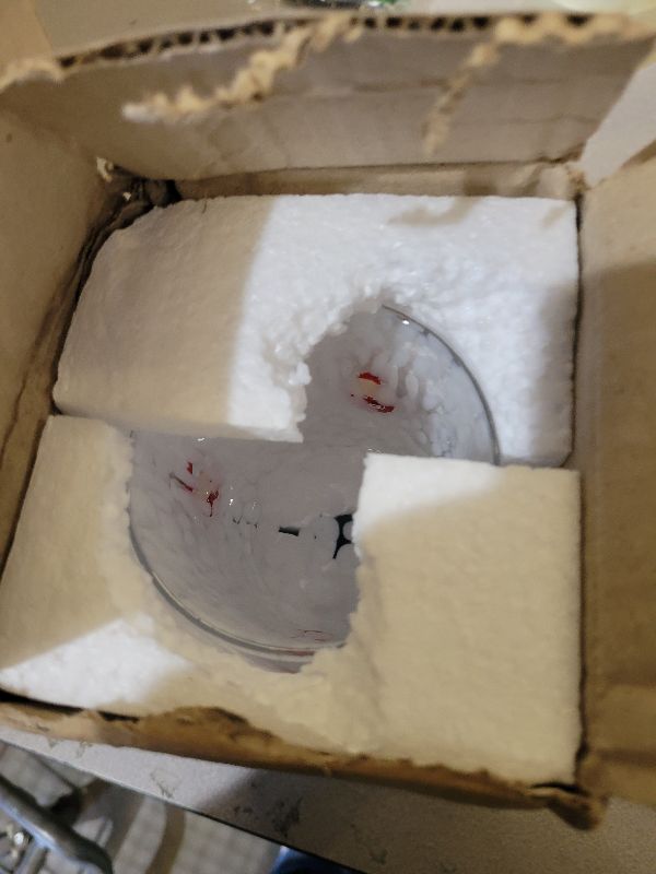 Photo 1 of 2 Pcs Christmas Icon Glass Cups - 14 oz Santa Claus, Christmas Tree, Cane, Cherry Icon Juice Glasses, Hand-blown Glasses for Holiday Gifts Family Parties and Cocktails (Santa claus + Christmas tree)