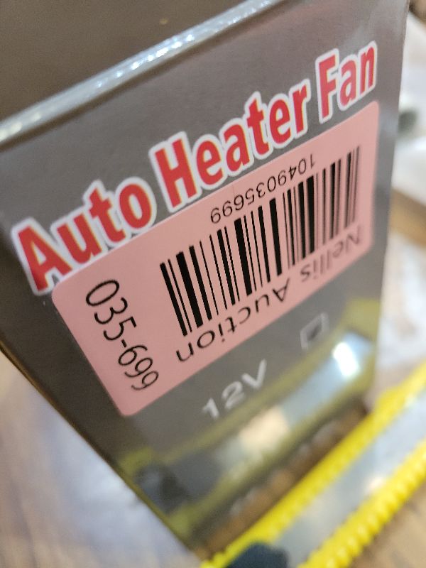 Photo 1 of 12V Car Heater & Cooler Fan, 150W Portable Auto Heater and Cooling Fan with 360° Rotatable Defrost Defogger for Windshield, Plug into Cigarette Lighter for Cars, Trucks, RV, Camping (Black)