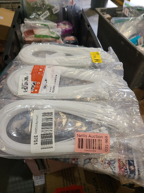 Photo 1 of 18 Inch Zip Ties Double Sided Toothed,120 LBS Tensile Strength Heavy Duty Cable Wire Ties With Self-Locking Adjustable More Durable Nylon Tie Wraps for Indoor Outdoor White?50 Pack?