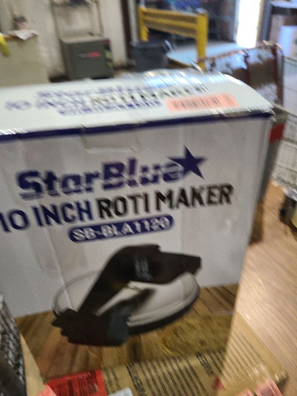 Photo 1 of 10inch Roti Maker by StarBlue with FREE Roti Warmer and Removable Handle - The automatic Stainless Steel Non-Stick Electric machine to make Indian style Chapati, Tortilla, Roti AC 110V 50/60Hz 1200W