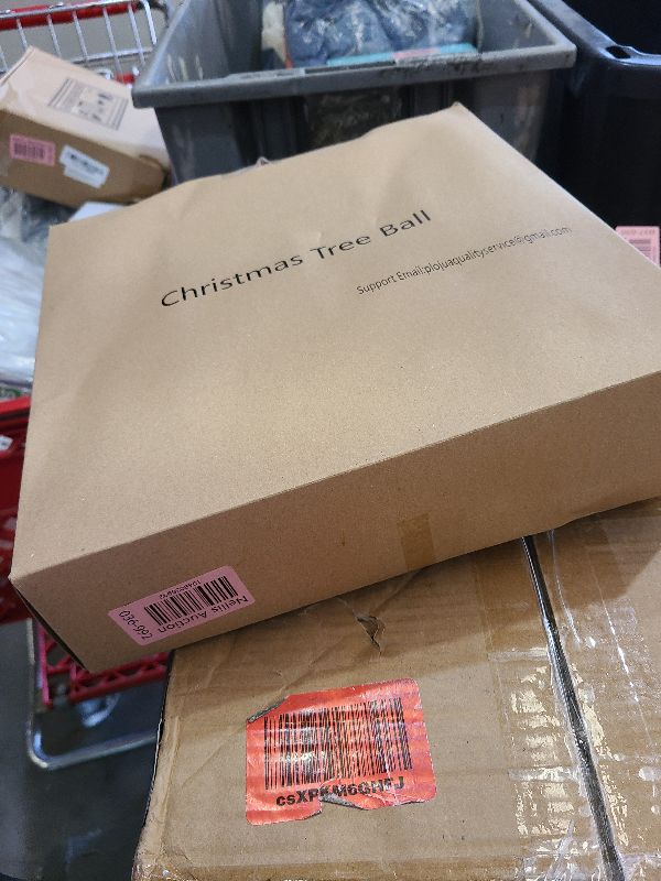 Photo 1 of 16 Pcs Velvet Christmas Tree Ornament Set - 3.15-Inch Flocked Shatterproof Christmas Balls, Bulk Hanging Xmas Baubles for Holiday Parties, Weddings & Home Decoration?Burgundy Red?