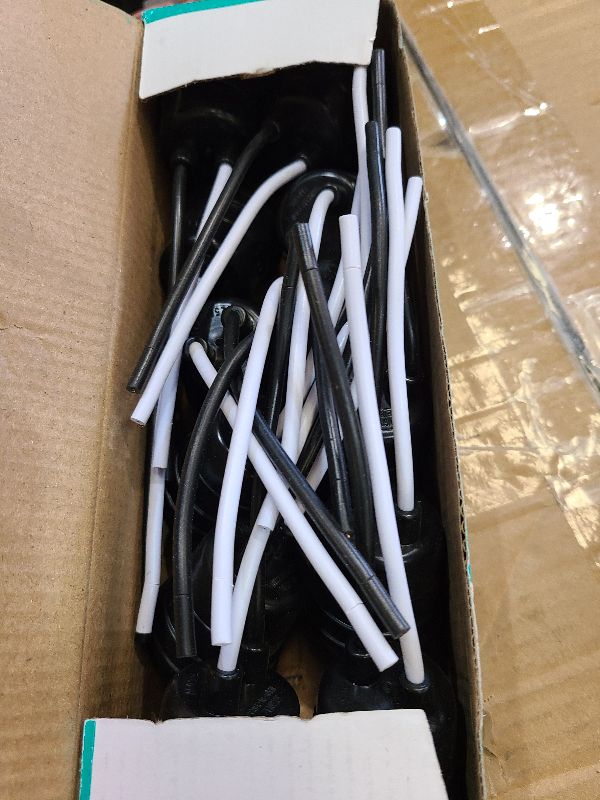 Photo 1 of 12pcs Lamp Base Waterproof Black Pigtail Lamp Holder Socket 250V 6A (12)