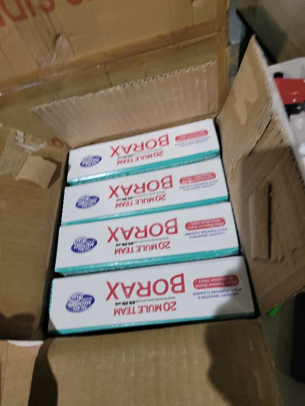 Photo 1 of 20 Mule Team All Natural Borax Detergent Booster & Multi-Purpose Household Cleaner, 65 Ounce, 4 Count