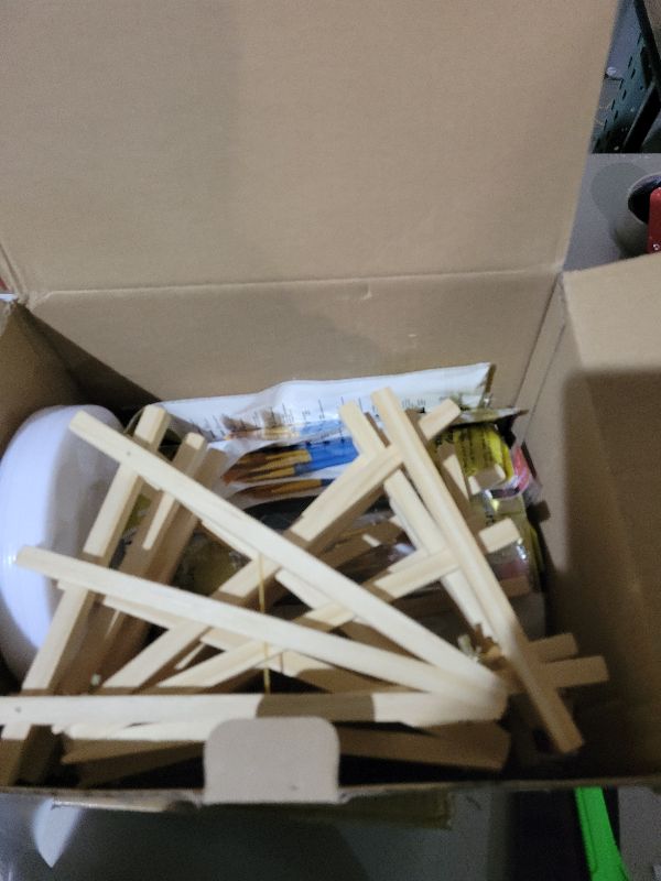 Photo 1 of 160 Pack Canvas with Easel Miniature Painting Kit with Wooden Easel and Blank Canvas Boards, Detail Paint Brushes Set for Kids Adults Couples Paint Party Supplies Paint and Sip Date Night Kits