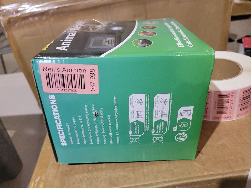 Photo 1 of [2025 Upgrade] Solar Animal Repellent Outdoor for Deer Squirrel Mole Rabbit Cat Skunk Bird Raccoon Dog, Waterproof Ultrasonic Pest Repeller with Motion Detector and LED for Yard Lawns Garden 2 Pack