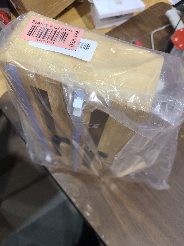 Photo 1 of 2 in 1 Plastic Wrap Dispenser with Cutter?Bamboo Foil and Plastic Wrap Organizer,Aluminum Foil and Wax Dispenser for Kitchen Drawer Storage Organization