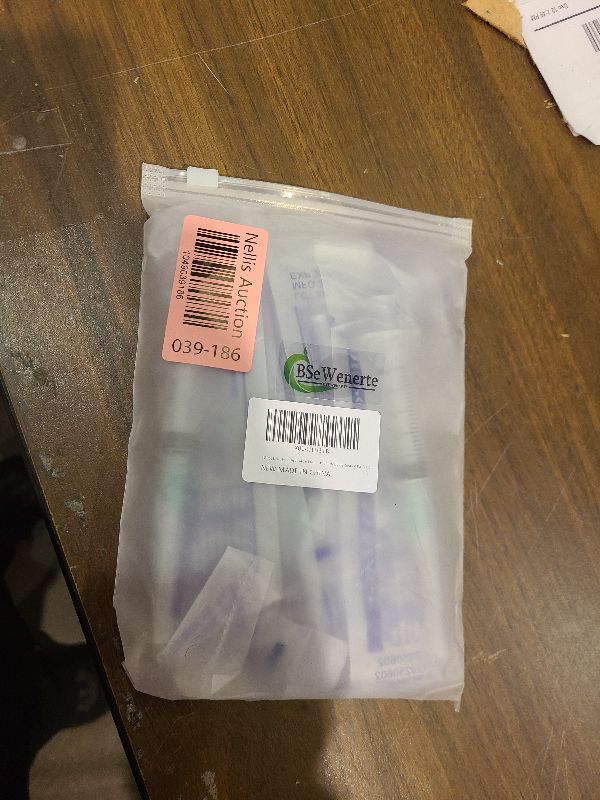 Photo 1 of 10 Pack 5ml/cc Disposable Luer Lock Lab Syringes with 21Ga 1.5 Inch Needle , Individually Sealed Packed