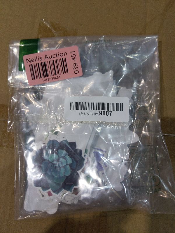 Photo 1 of 25 Pcs Succulent Plants Cake Decorations Succulent Plants Cake Topper Cupcake Toppers Succulent Birthday Party Decorations Party Supplies for Bridal Baby Shower Decor