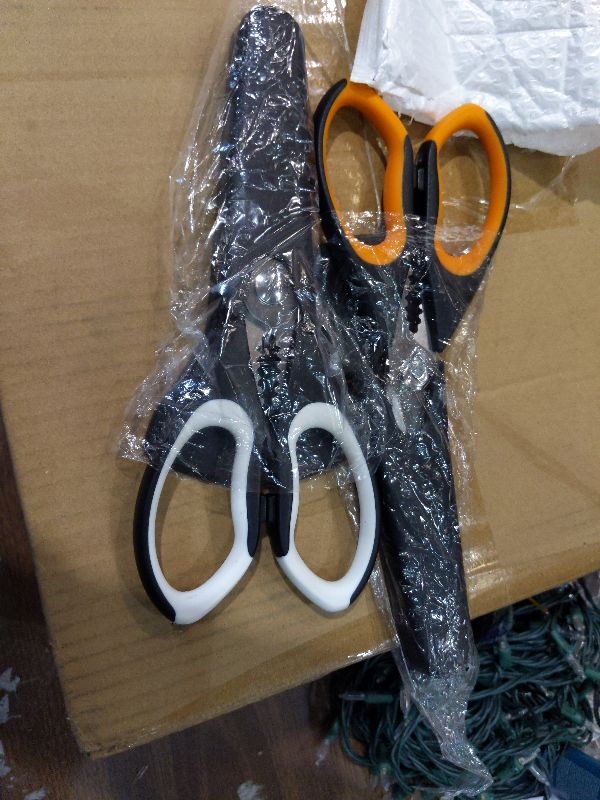 Photo 1 of 2 Pack Sharp Kitchen Scissors Set with Magnetic Holder, Heavy Duty Kitchen Shears Meat Scissors, Multifunctional Stainless Steel Cooking Poultry Scissors for Household School Picnic