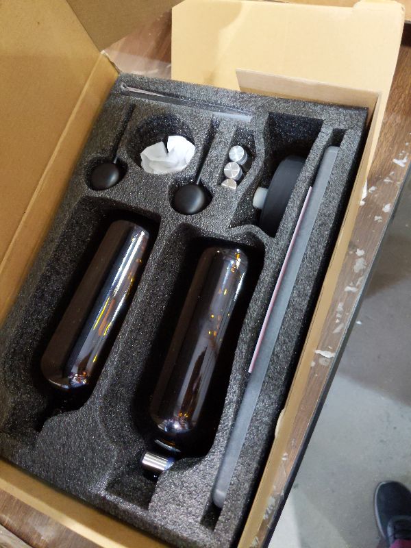 Photo 1 of [Luxury] Kitchen Soap Dispenser Set - 16OZ Amber Glass Bottle, Stainless Steel Pump, Instant Dry Tray, Waterproof Labels, Non-Slip Silicone Pad, and Dish Brush | Upgrade for Your Kitchen and Bathroom