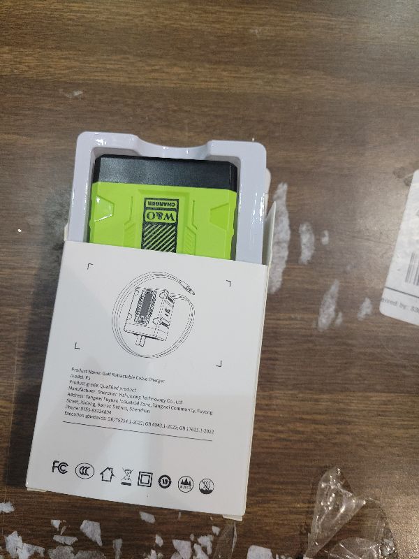 Photo 1 of 2-in-1 Compatible with 120w Fast Charger, 2025 New Retractable Wall Fasts Charging Power Adapter with All in One Foldable Plug, Multi-Functional Fast Smart Charger for Phone, Tablet, Laptops (Green)