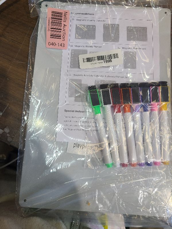 Photo 1 of 2 Pack 12''*8'' Acrylic Magnetic Whiteboard for Fridge, Clear Dry Erase Menu Board for Refrigerator with 8 Markers, Magnetic Planning Board for to Do List/Shopping List, Meal Planner for Kitchen