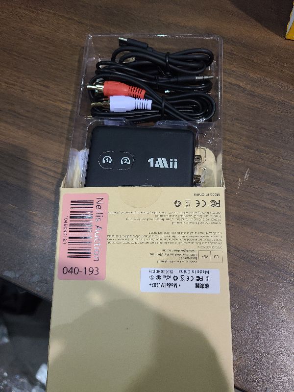 Photo 1 of 1Mii RCA Bluetooth 5.3 Adapter for TV, 3.5mm AUX Bluetooth Transmitter Receiver for 2 AirPods or Headphones, Home Stereo, Speakers, Projector, Treadmills, PC, with Volume Control, aptX Low Latency