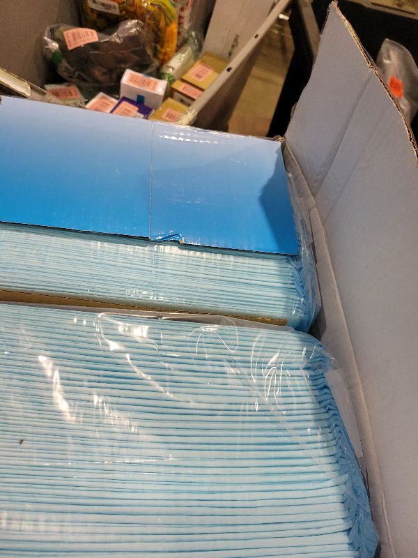 Photo 1 of 100 Count 22” x 22” Super Absorbency Disposable Underpads, Leakproof Quick Drying Disposable Pads for Baby, Puppy and Adults, Puppy Pads, Cat Pee Pads for Dogs, Potty Puppy Training Pads