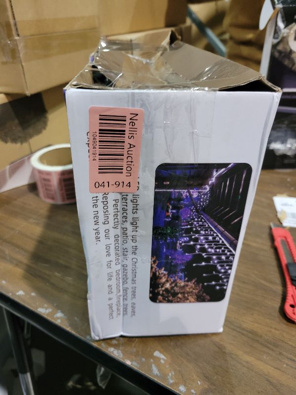 Photo 1 of 164FT 1620 LED Outdoor Christmas Lights - 360 Ice Drops, 12 Pro Modes with Timer Memory & Brightness, Waterproof Hanging Ice String Light for Holiday Wedding Garden Fence House Decor (Cool White)