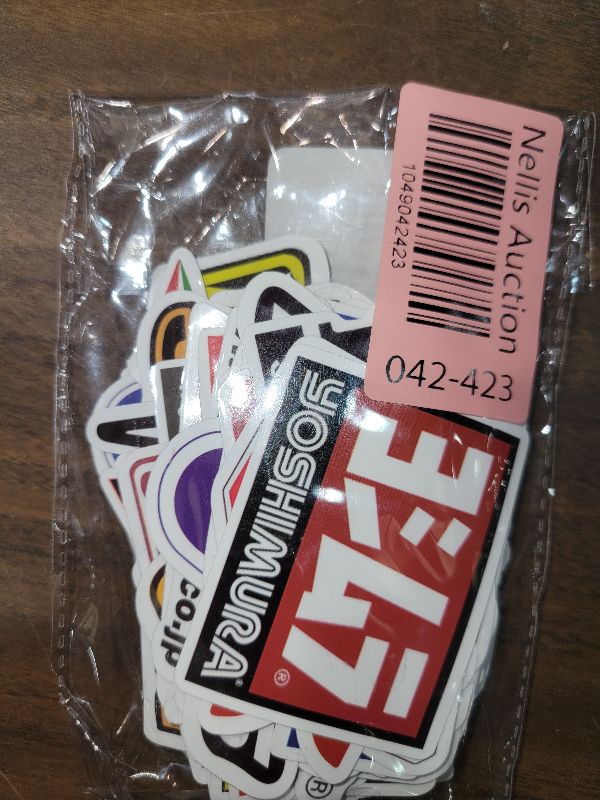 Photo 1 of 100Pcs Car & Moto Modified Brand Logo Series Sticker Pack Vinyl Stickers for Laptop,Car,Moto,Skateboard,Bike,Luggage Graffiti Decal for Friends,Children,Adults-Waterproof