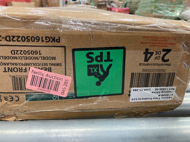 Photo 1 of BOX 2 OF 4 Backyard Discovery Beach Front Cedar Wood Swing Set with Wave Slide, Play Deck, Monkey Bars, Rock Wall Ladder, Shaded Picnic Area, Snack Bar, Belt Swings, Trapeze, Sandbox Area, Outdoor Playset