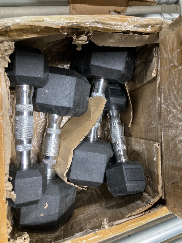 Photo 1 of (2)-5lbs and (2)-20LBs weights